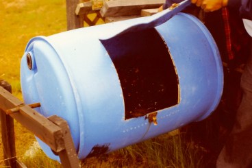 Rotating Compost Bin With Handle & Flexible Lid