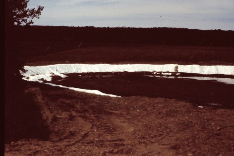 Liquid Dairy Manure With Soapy Wash Water After Milking In The Lined Storage Pit For Manurirrigation On Forage Fields